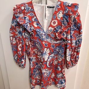 NWT Zara floral print dress